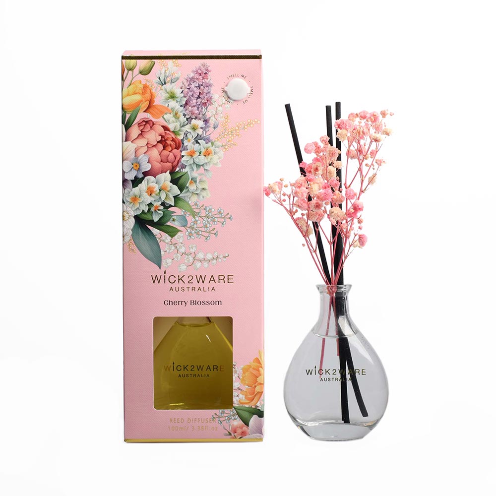 Wick 2 Ware Diffuser Dried Flower 100ml β Cherry Blossom Wick 2 Ware Diffuser Dried Flower 100ml β Cherry Blossom